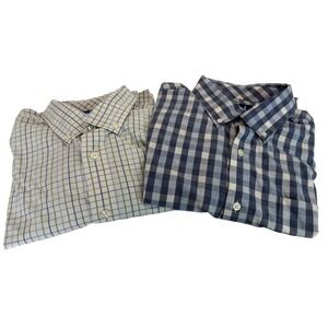 Johnnie-O Prep-Formance  Long Sleeve Button Down Shirts Bundle of 2 *READ* Sz L